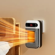 Heater Small Plug In Heater Heater Portable Heater Electric Space Heater Indoor with LED Display for Office Bathroom RV Indoor Use